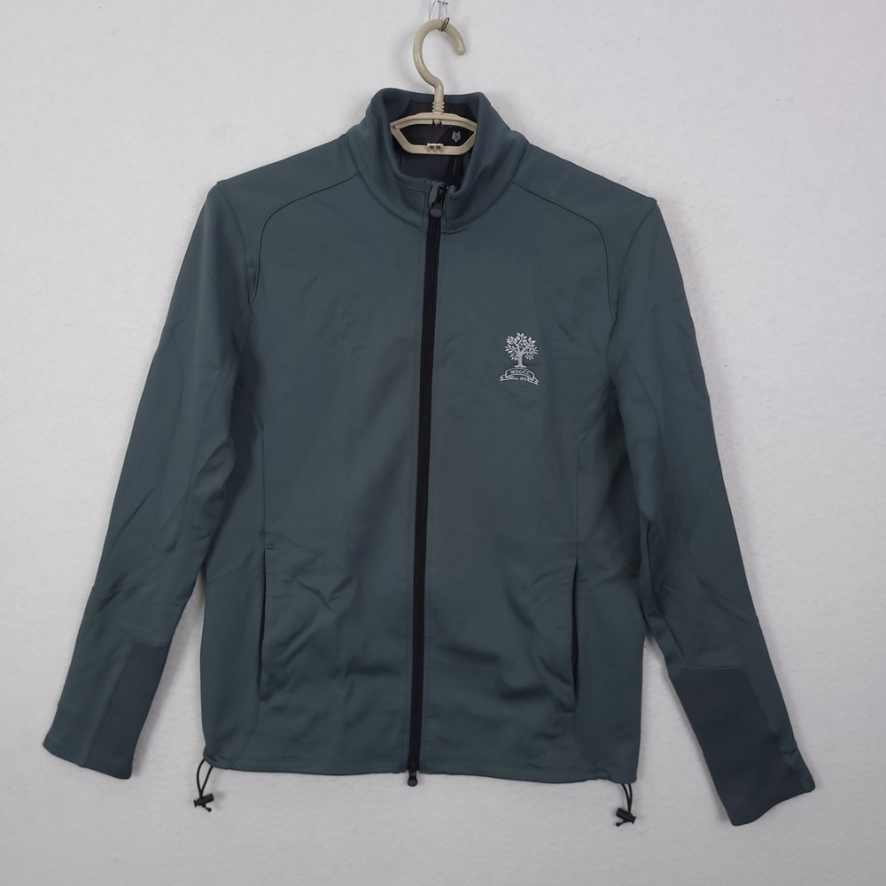 Greyson Full Zip Jacket Mens Small Slate Blue Golf Softshell Coat Performance